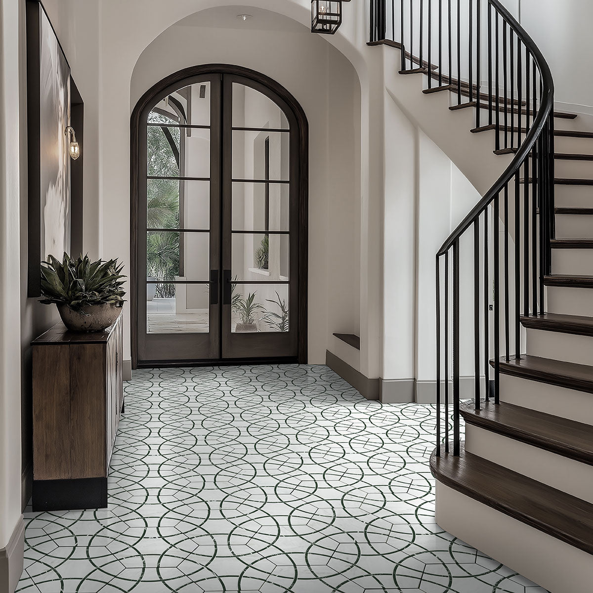 MSI Geoglam Midnight 11 x 13 Matte Porcelain tile (NGEOMID11X13) – MSI room scene