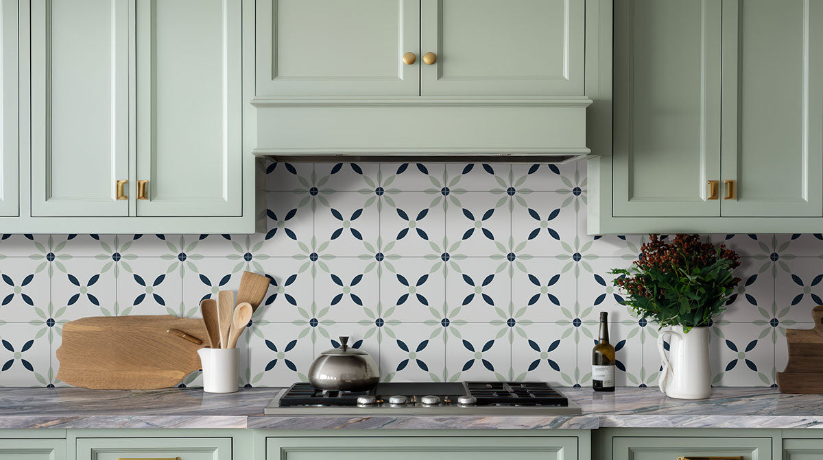MSI Zaria Gre 8 x 8 Matte Porcelain tile (NZARGRE8X8) – MSI room scene