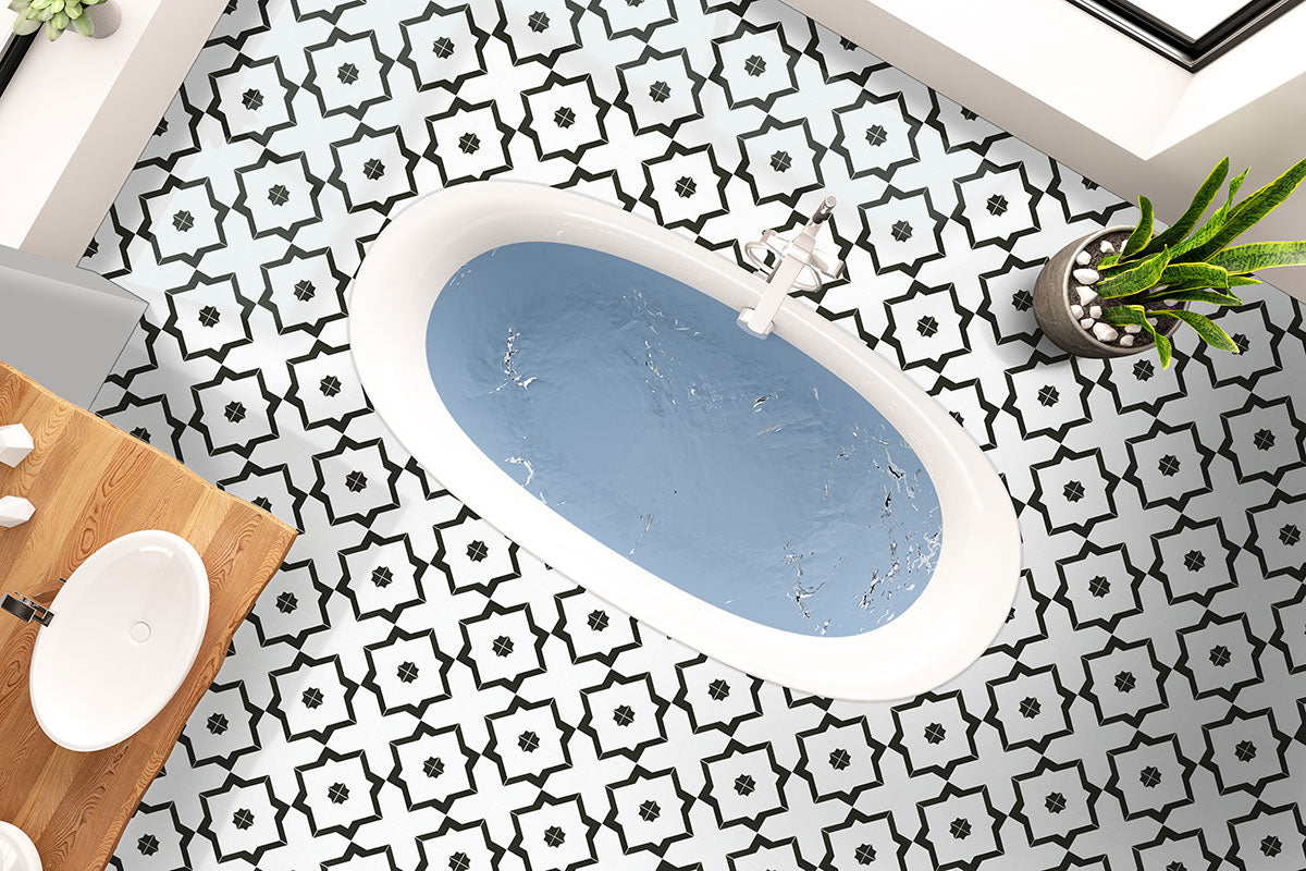 MSI Zaria Gia 8 x 8 Matte Porcelain tile (NZARGIA8X8) – MSI room scene