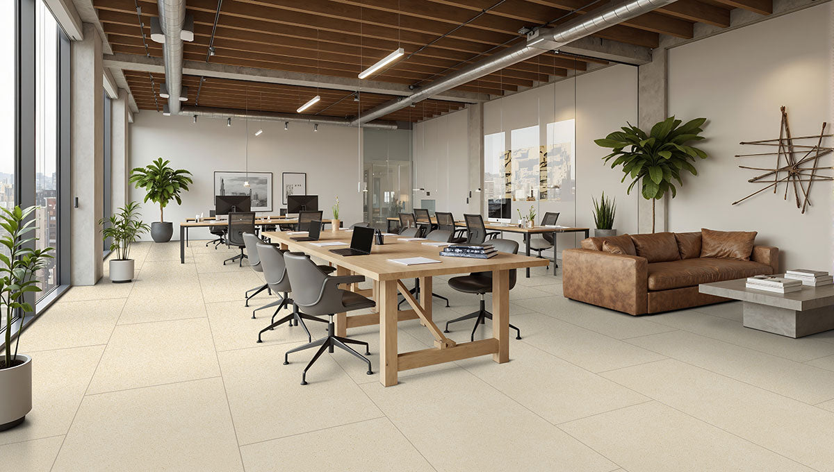 MSI Architecta Glacier 24 x 48 Matte Porcelain tile (NARCGLA2448) – MSI room scene
