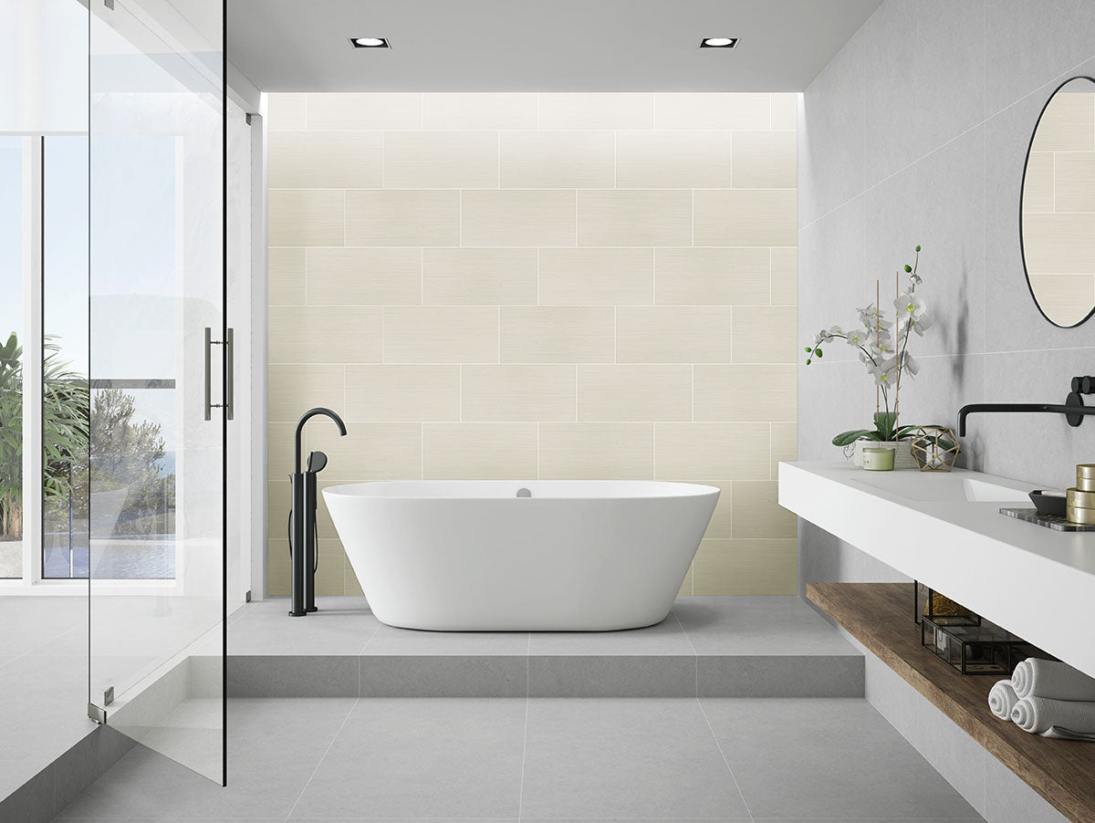 MSI Focus Glacier 2 x 2 Matte Porcelain mosaic (NFOCGLA2X2-N) – MSI room scene
