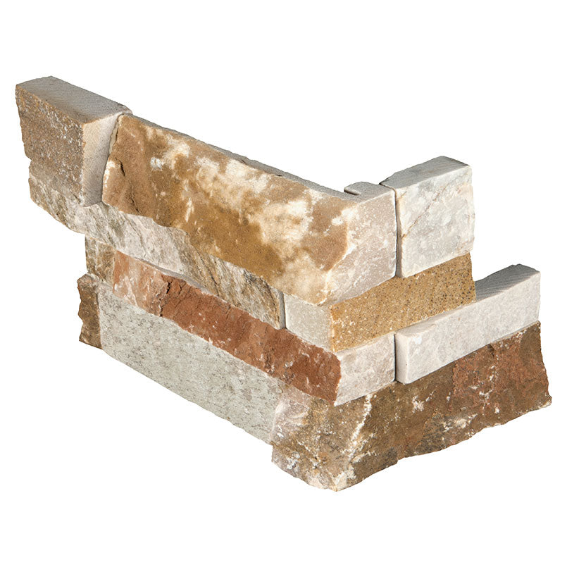 MSI Golden White stacked stone 6 x 12 x 6 (LPNLQGLDWHI618COR)