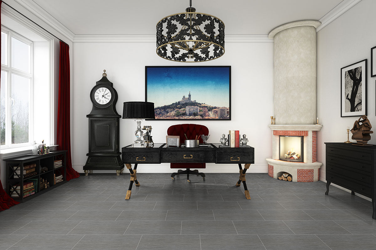MSI Focus Graphite 12 x 24 Matte Porcelain tile (NFOCGRA1224-N) – MSI room scene