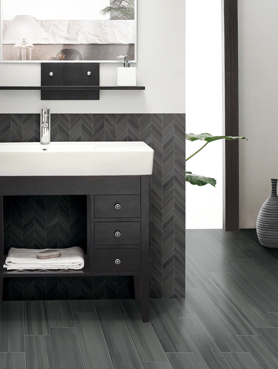 MSI Watercolor Graphite 12 x 24 Matte Porcelain tile (NWATGRA1224-N) – MSI room scene
