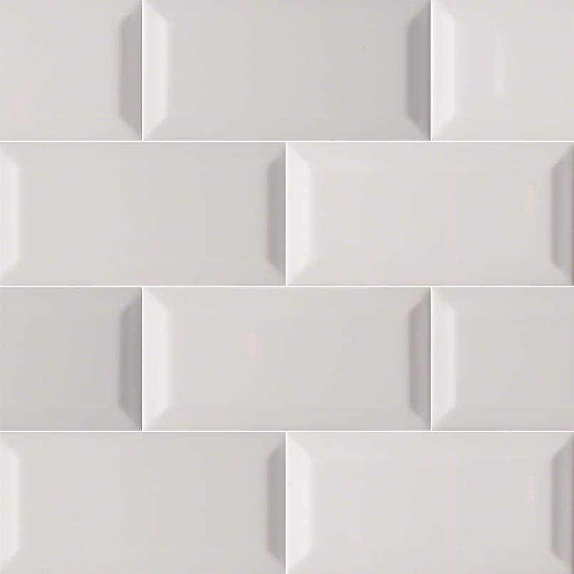 MSI Gray 3 x 6 Glossy Ceramic tile (NGRAGLO3X6BEV-N) – MSI product image
