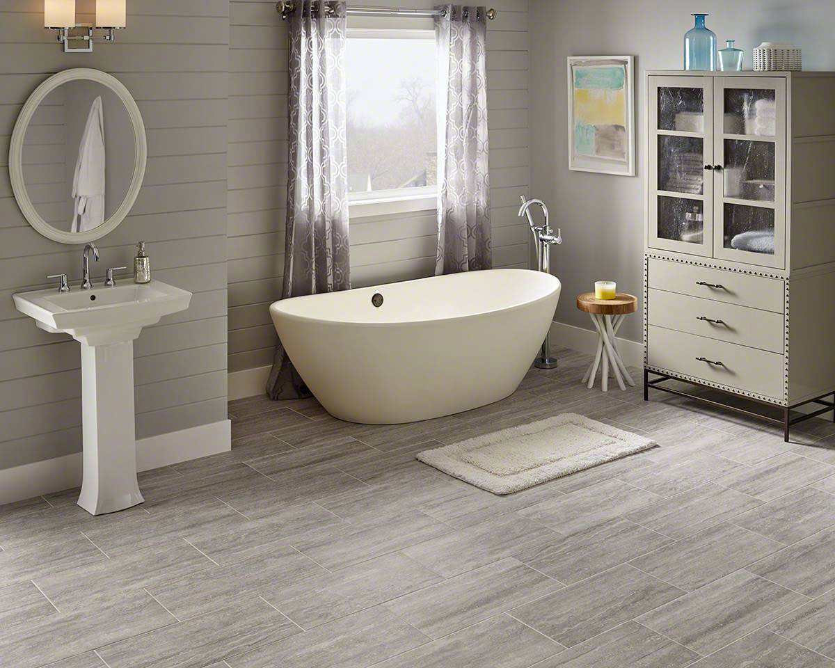 MSI Veneto Gray 12 x 24 Polished Porcelain tile (NVENGRA1224P-N) – MSI room scene