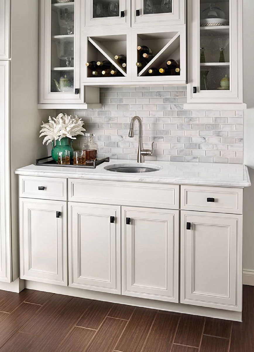 MSI Greecian White Beveled 2 x 4 Polished Marble mosaic (SMOT-GRE-2X4PB) – MSI room scene