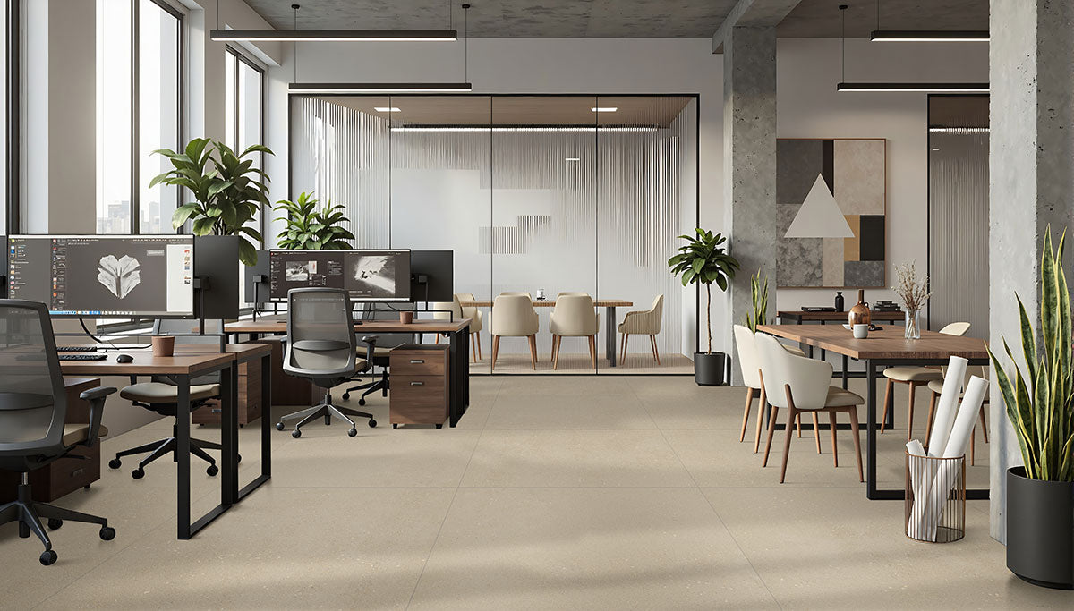 MSI Architecta Greige 12 x 24 Matte Porcelain tile (NARCGRE1224) – MSI room scene