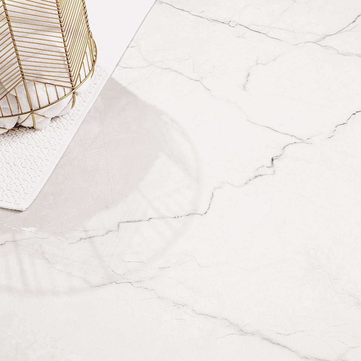 MSI Brighton Grey 48 x 48 Polished Porcelain tile (NBRIGRE4848P) – MSI room scene