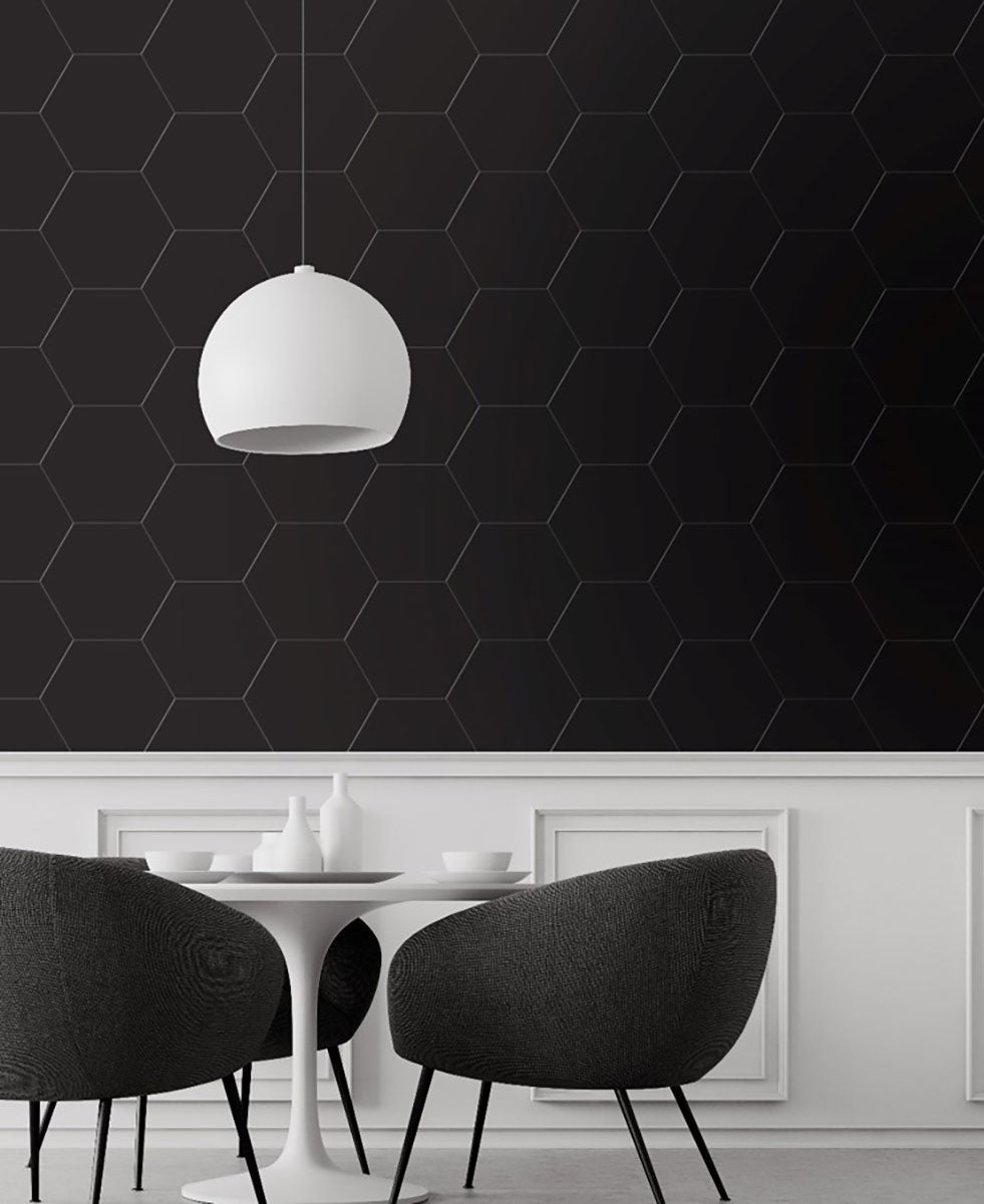 MSI Hexley Graphite 9 x 10.5 Matte Porcelain tile (NHEXGRA9X10.5HEX) – MSI room scene