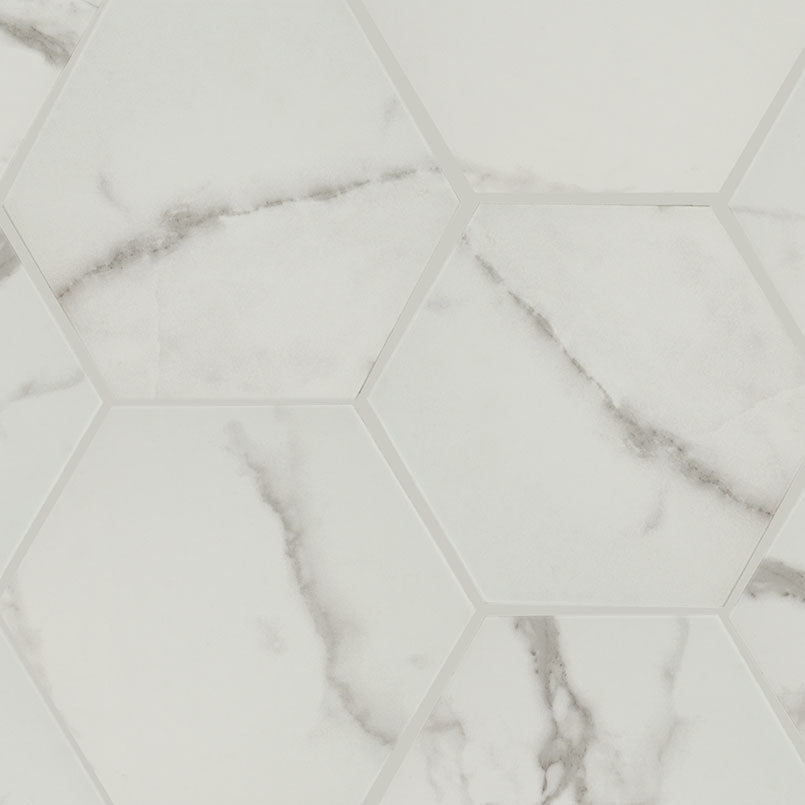 MSI Hexley Marbelolo 9 x 10.5 Matte Porcelain tile (NHEXMAR9X10.5HEX) – MSI product image