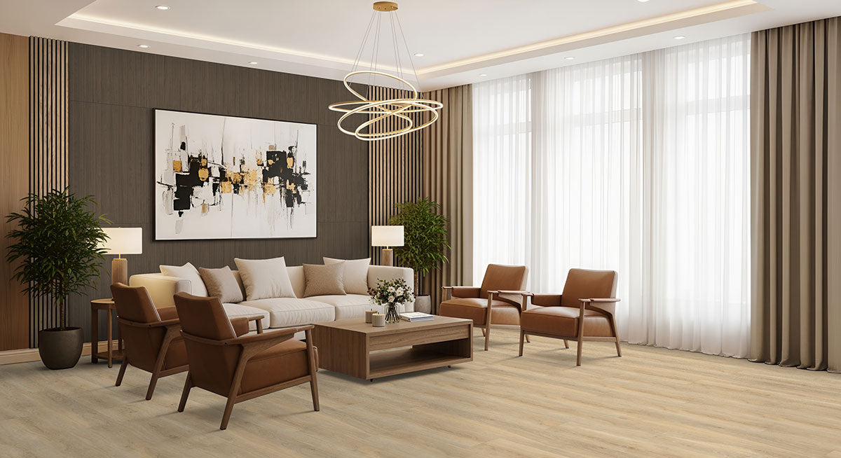 MSI Laurel Honey Hollow luxury vinyl plank 9 x 48 (VTRHONHOL9X48-5MM-20MIL)
