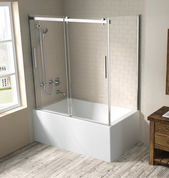 Oceania Hydria-R Corner Bathtub Door 60" x 31" (2 sides)