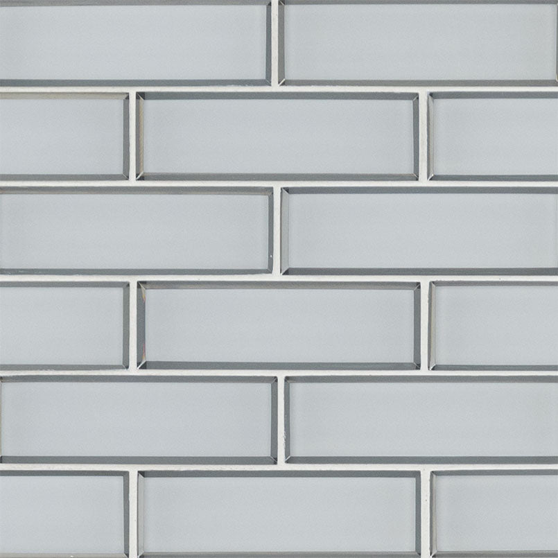 MSI Ice Bevel 2 x 6 Glossy Glass mosaic (SMOT-GLSST-ICEBE8MM) – MSI product image