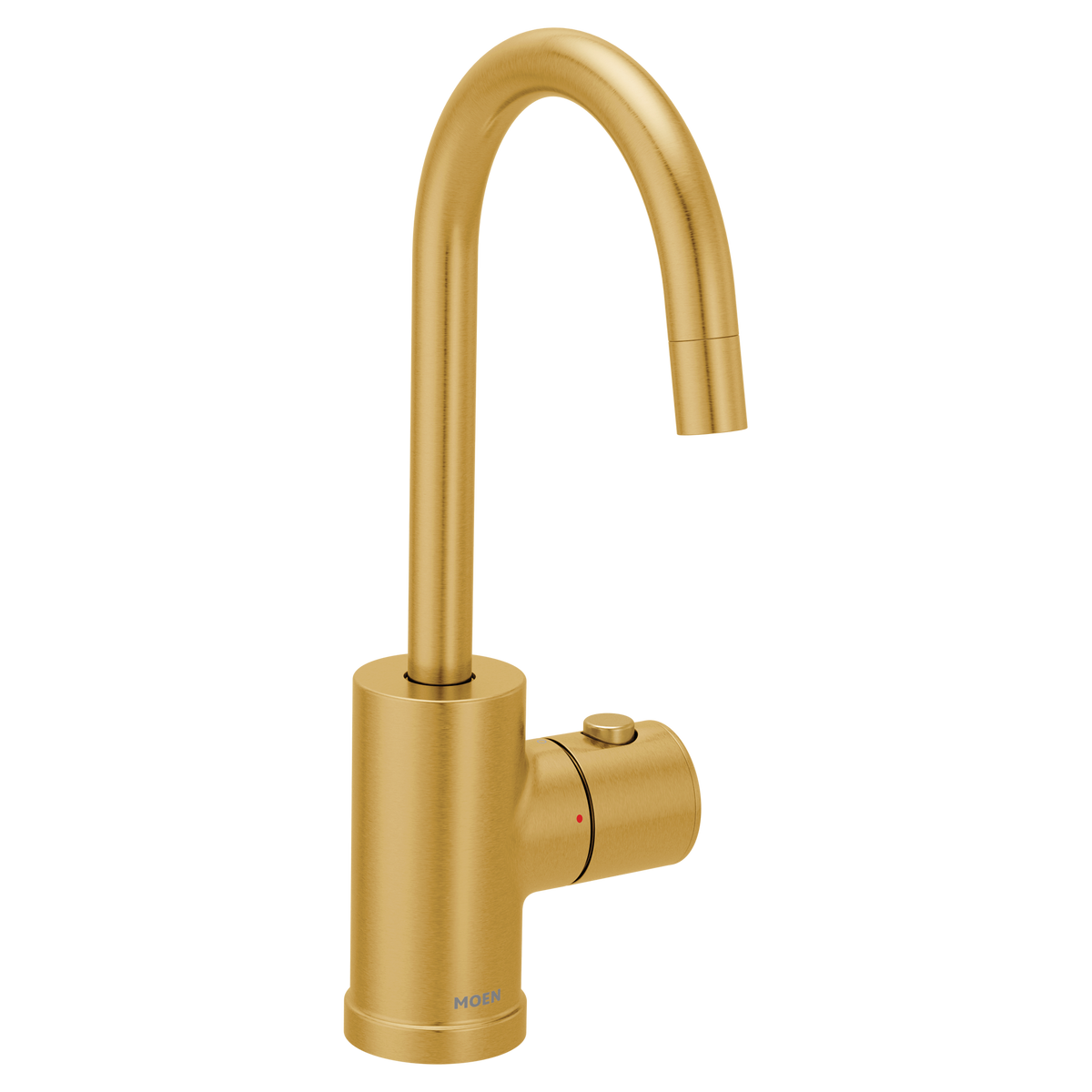 Moen Sip Modern Single-Handle High-Arc Undermount Beverage Faucet IH7660 in Brushed Gold (IH7660BG)