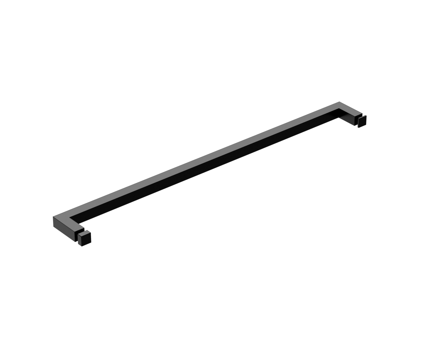 Incognito 57 Shaker 56-59 x 56 ¾ in. 8mm Bypass Tub Door for Alcove Installation with Shaker glass in Matte Black - Plumbing Market