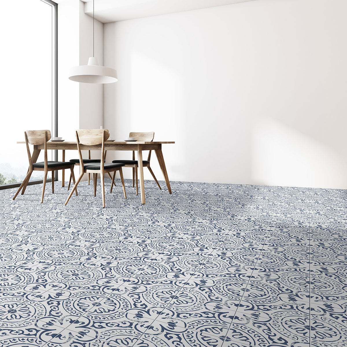 MSI Kenzzi Indigo 8 x 8 Matte Porcelain tile (NIND8X8) – MSI room scene