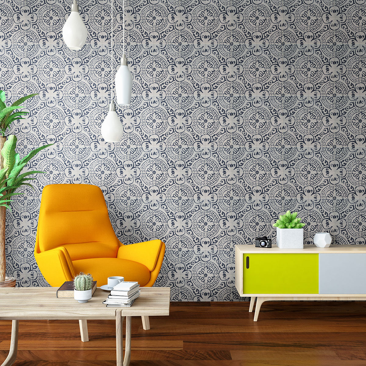 MSI Kenzzi Indigo 8 x 8 Matte Porcelain tile (NIND8X8) – MSI room scene