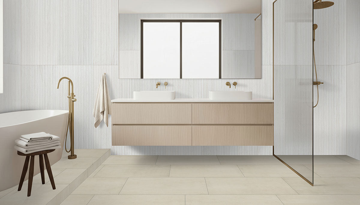 MSI Trecento Ivorelle luxury vinyl plank 12 x 24 (VTRIVOREL12X24-5MM-12MIL)
