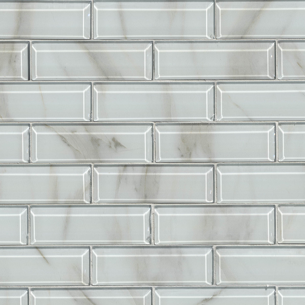 MSI Ivory Amber Beveled Glossy Glass mosaic (SMOT-GLSST-IVOAMB8MM) – MSI product image