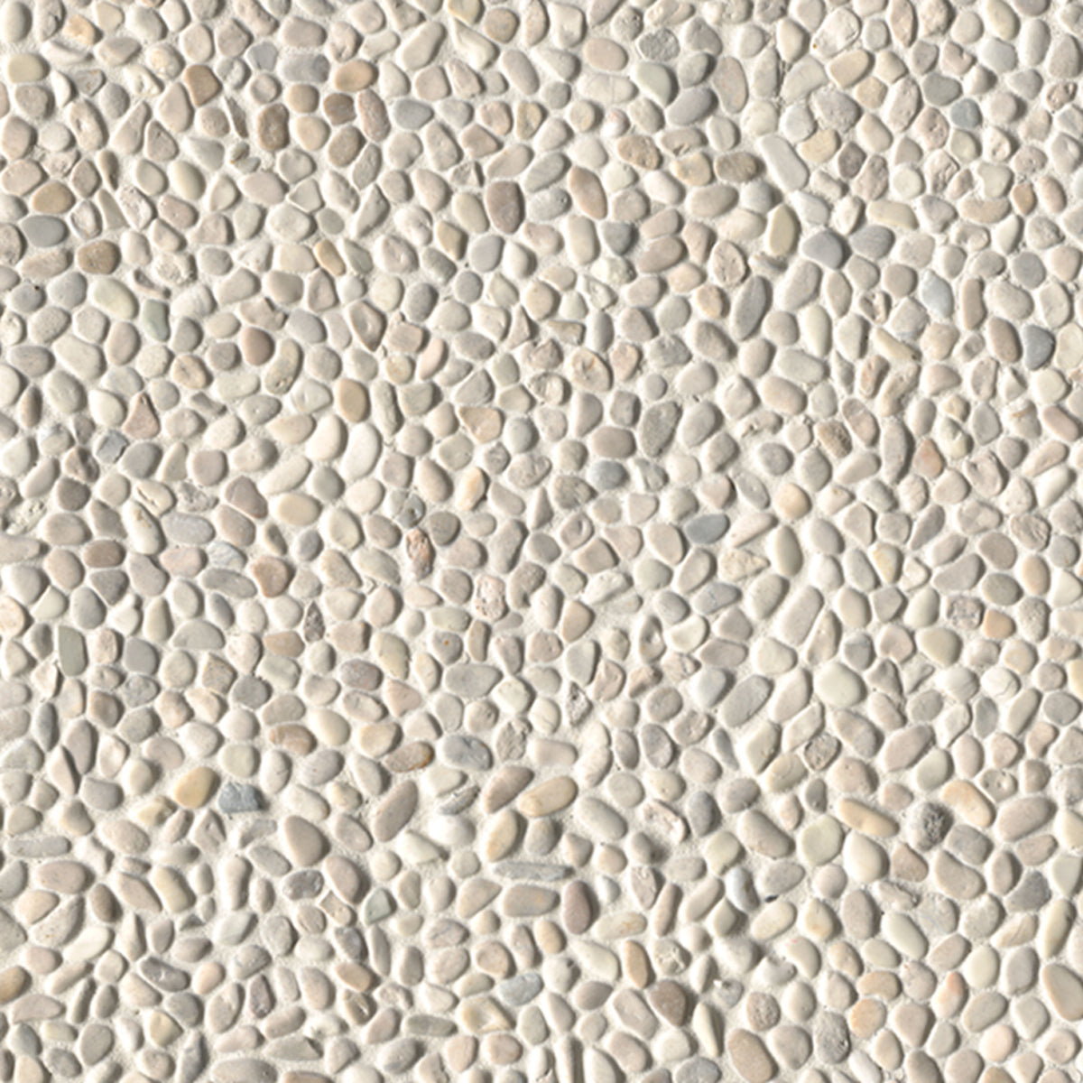 MSI Ivory White Mini Pebble Tumbled Marble mosaic (SMOT-PEB-IVOWHIT) – MSI product image