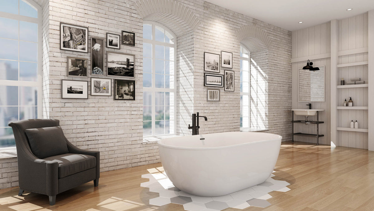 Oceania Kelowna 66 Freestanding Bathtub 66" x 34" x 22"