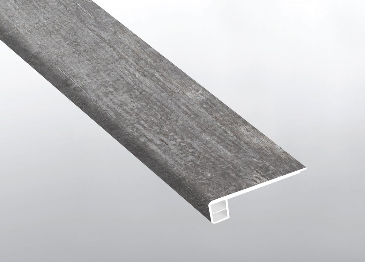 MSI Kingsdown Gray luxury vinyl flush stair nose eased edge (VTTKINGRA-FSN-EE)
