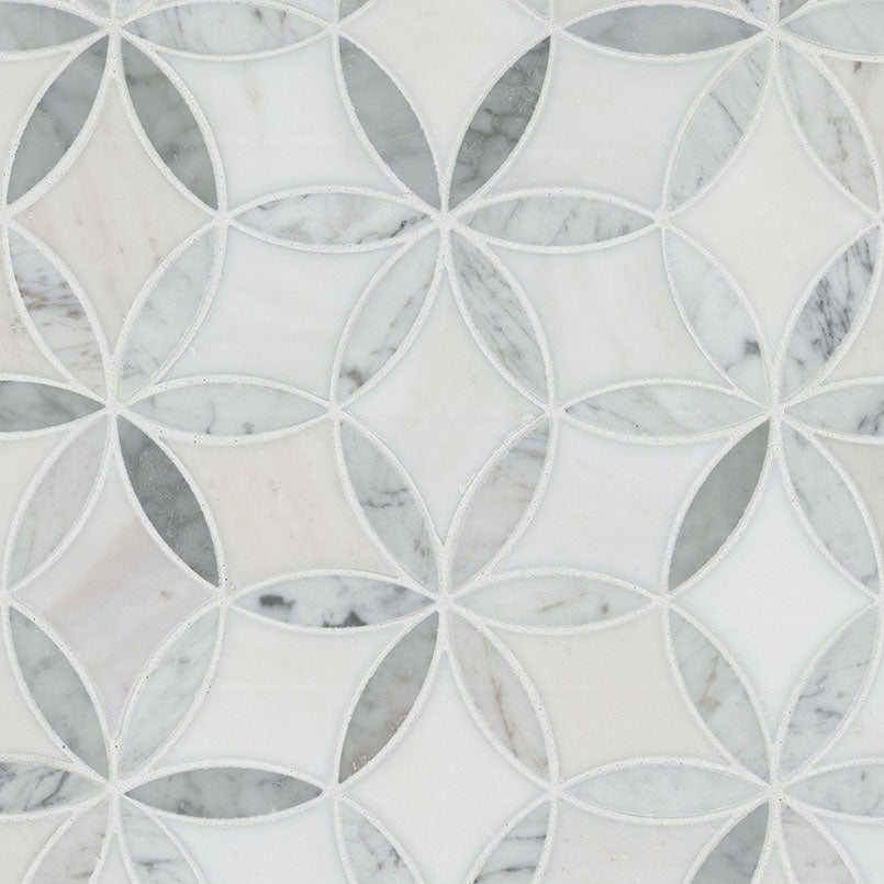 MSI La Fleur Polished Marble mosaic (SMOT-LAFLEUR-POL8MM) – MSI product image