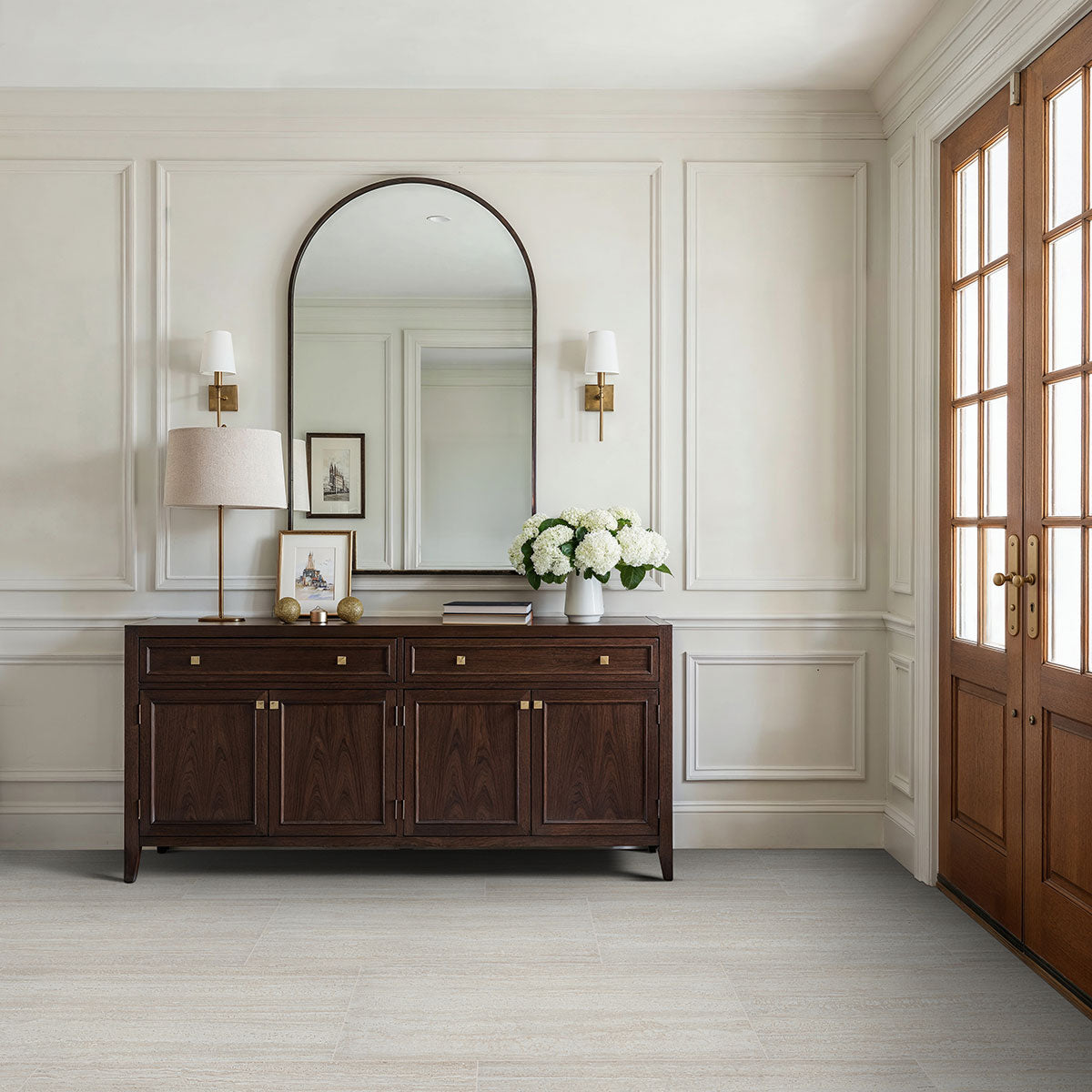 MSI Lablanca 24 x 48 Matte Porcelain tile (NCORLABLA2448-3D) – MSI room scene (entryway)