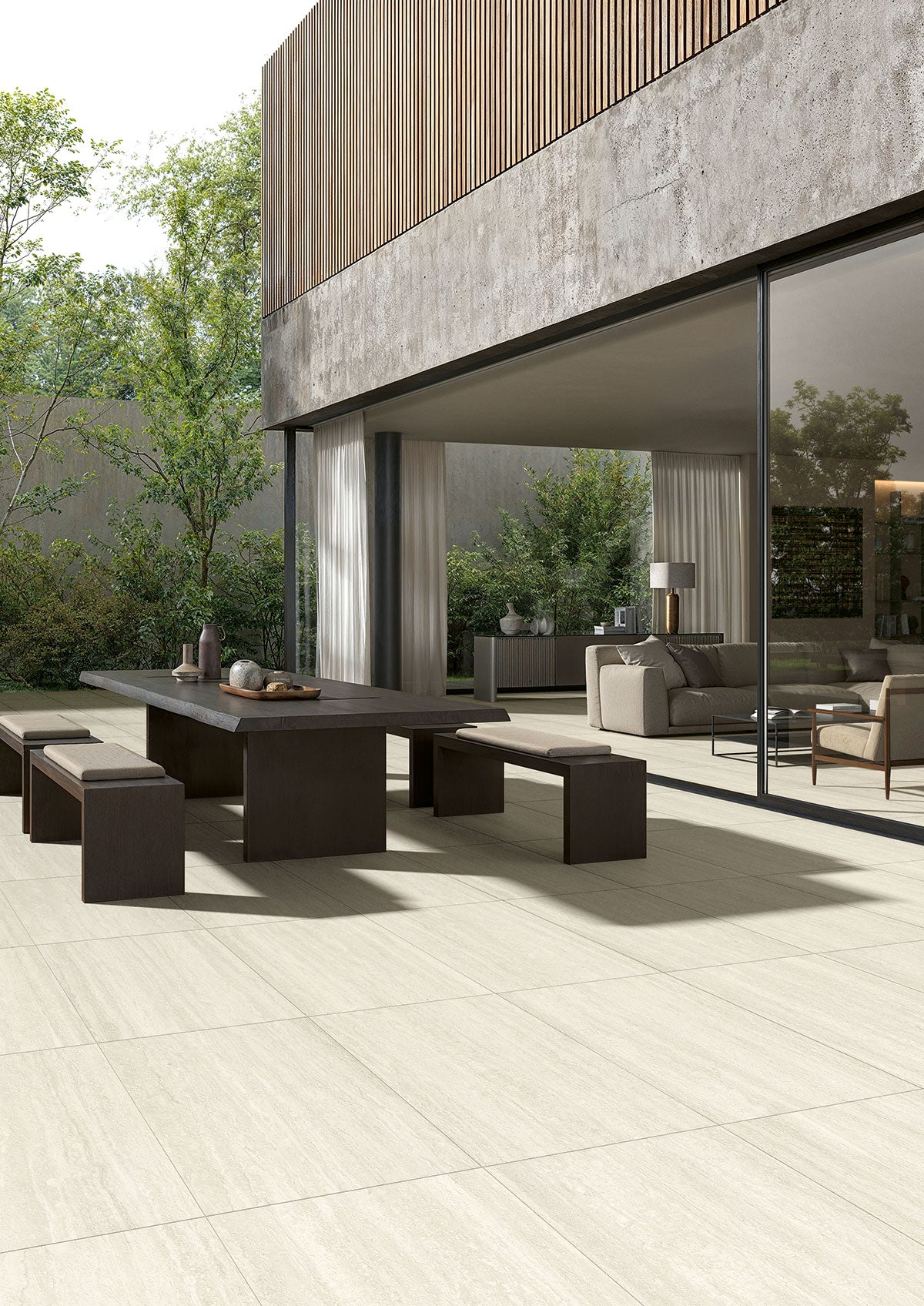 MSI Lablanca 24 x 48 Matte Porcelain tile (NCORLABLA2448-3DR11) – MSI room scene