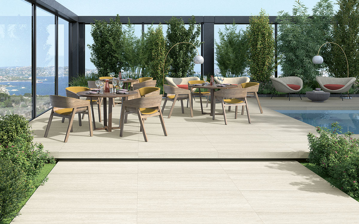 MSI Lablanca 24 x 48 Matte Porcelain tile (NCORLABLA2448-3DR11) – MSI room scene