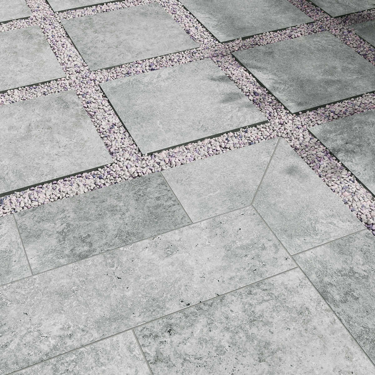 MSI Lunar Silver 24 x 48 Matte Porcelain tile (NLUNSIL2448) – MSI room scene