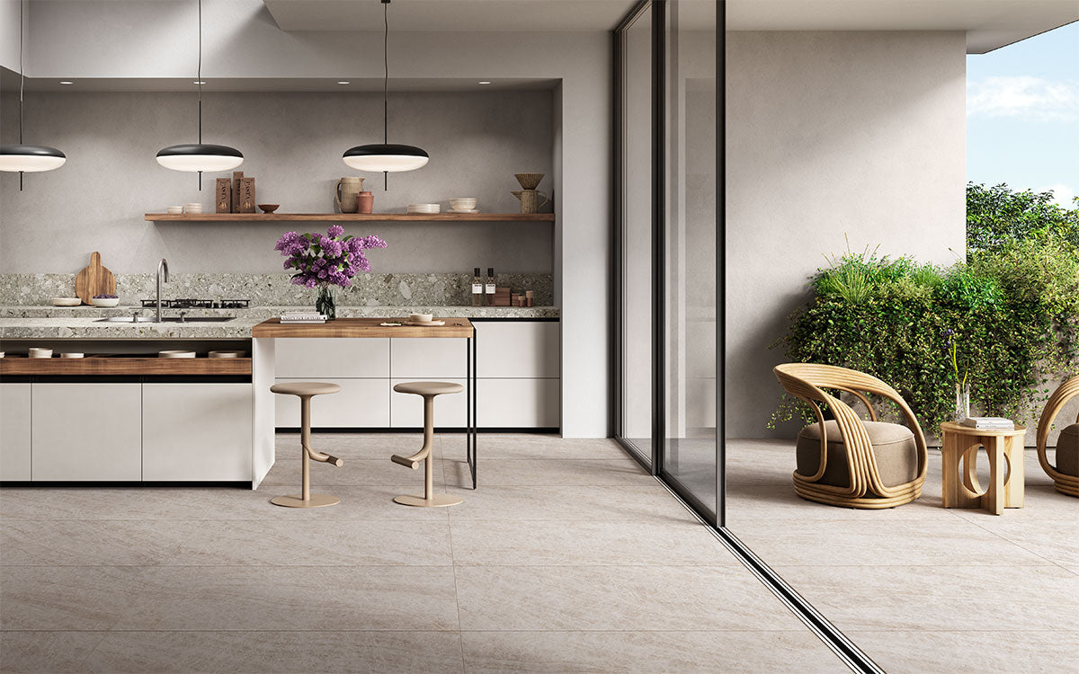 MSI Taja Ivory 24 x 48 Matte Porcelain tile (NTAJIVO2448) – MSI room scene