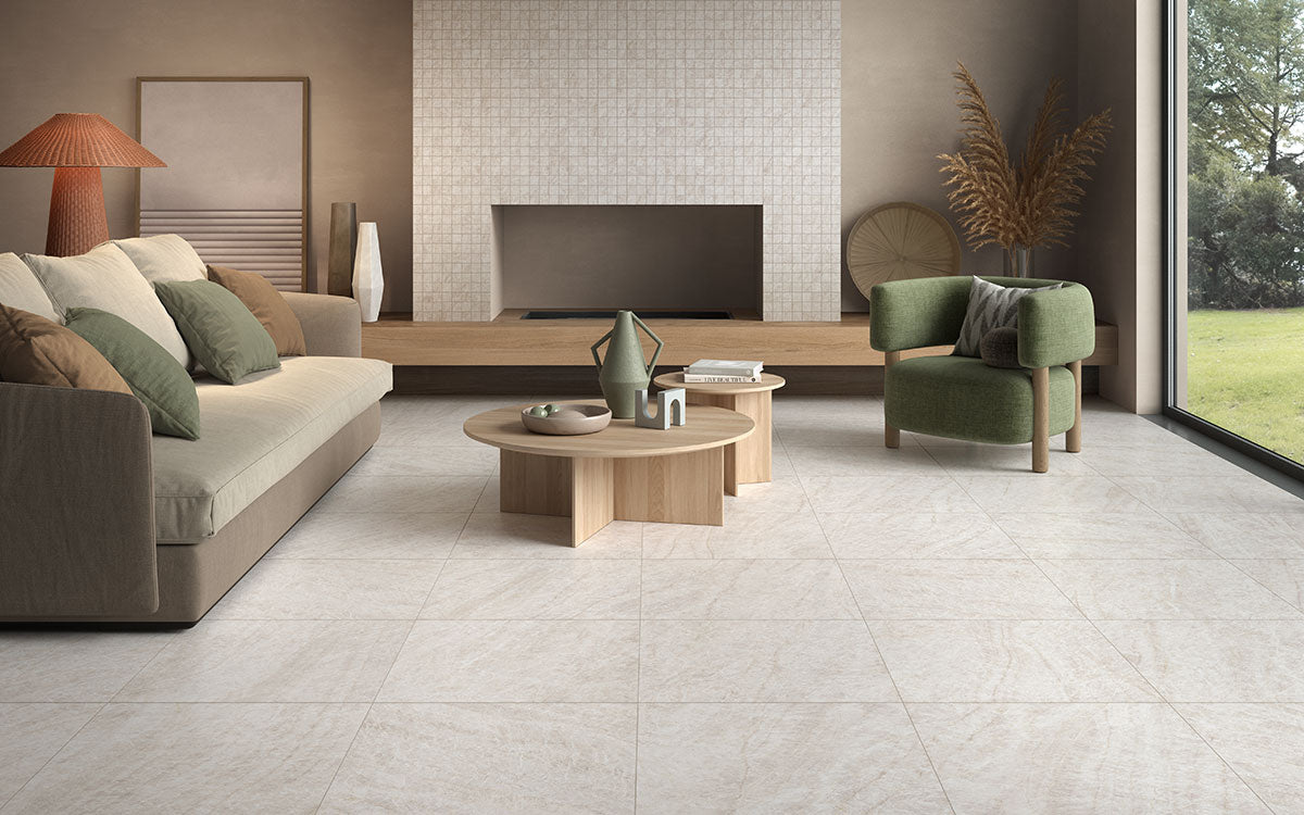 MSI Taja Ivory 2 x 2 Matte Porcelain mosaic (NTAJIVO2X2) – MSI room scene