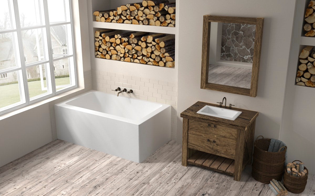Oceania Loft 6631 Bathtub 66" x 31" x 22" - Alcove, Corner or Back-to-Wall