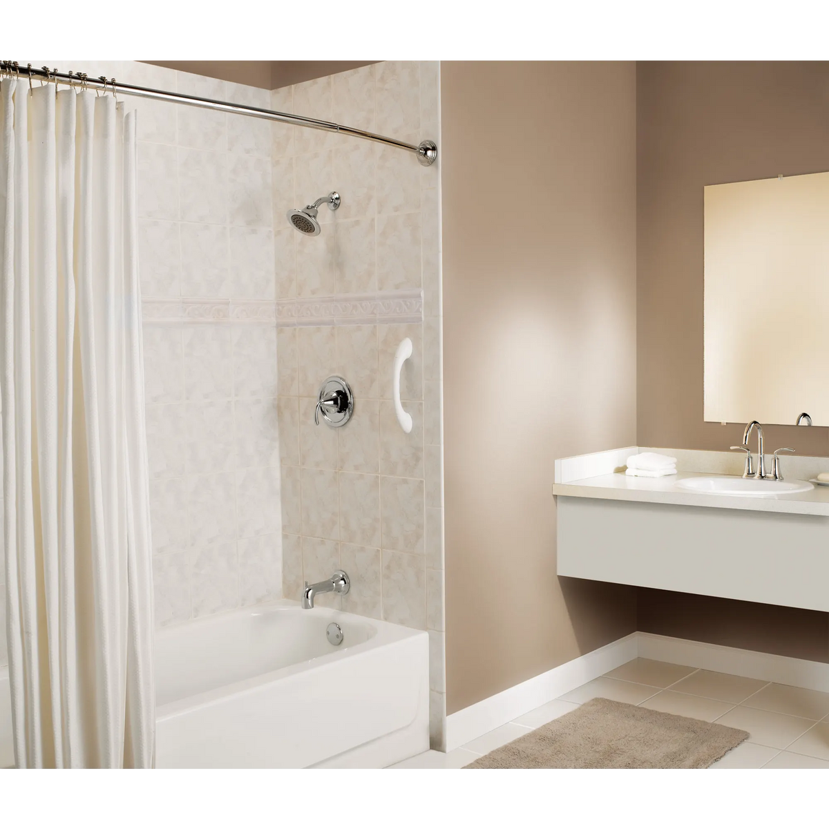 Moen Home Care 9" Designer Bathroom Hand Grip LR2250D in Brushed Nickel (LR2250DBN) - view 4