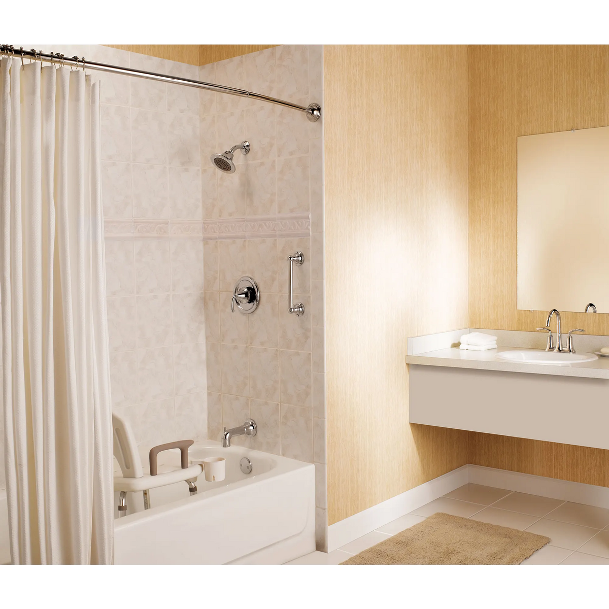 Moen Home Care 9" Designer Bathroom Hand Grip LR2250D in Chrome (LR2250DCH) - view 4