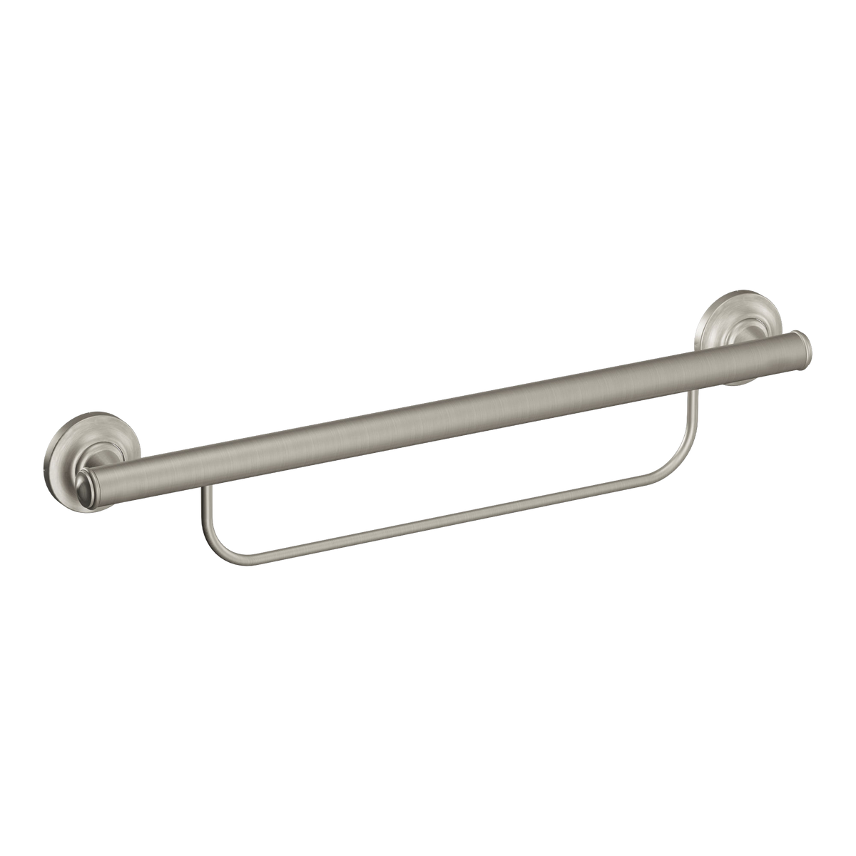 Moen Home Care 24" Grab Bar With Towel Bar LR2350D in Brushed Nickel (LR2350DBN)
