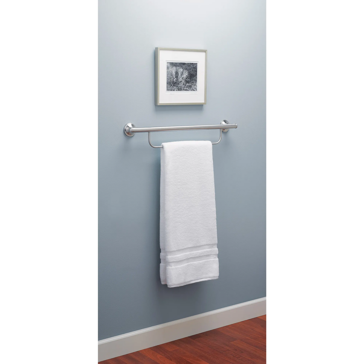 Moen Home Care 24" Grab Bar With Towel Bar LR2350D in Brushed Nickel (LR2350DBN) - view 4