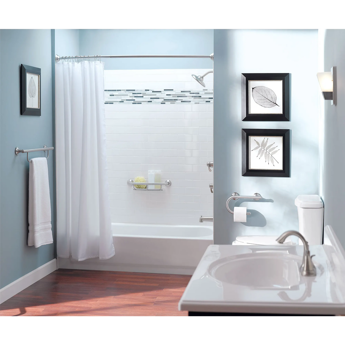 Moen Home Care 24" Grab Bar With Towel Bar LR2350D in Chrome (LR2350DCH) - view 5