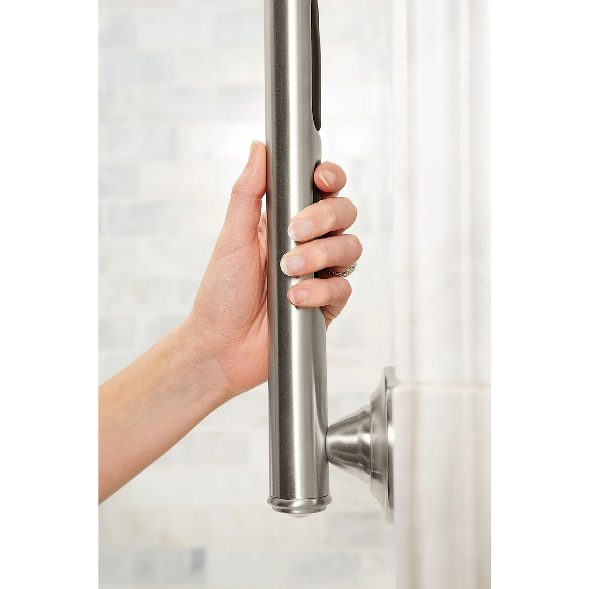 Moen Home Care 16" Designer Grab Bar LR8716D1G in Brushed Nickel (LR8716D1GBN) - view 3