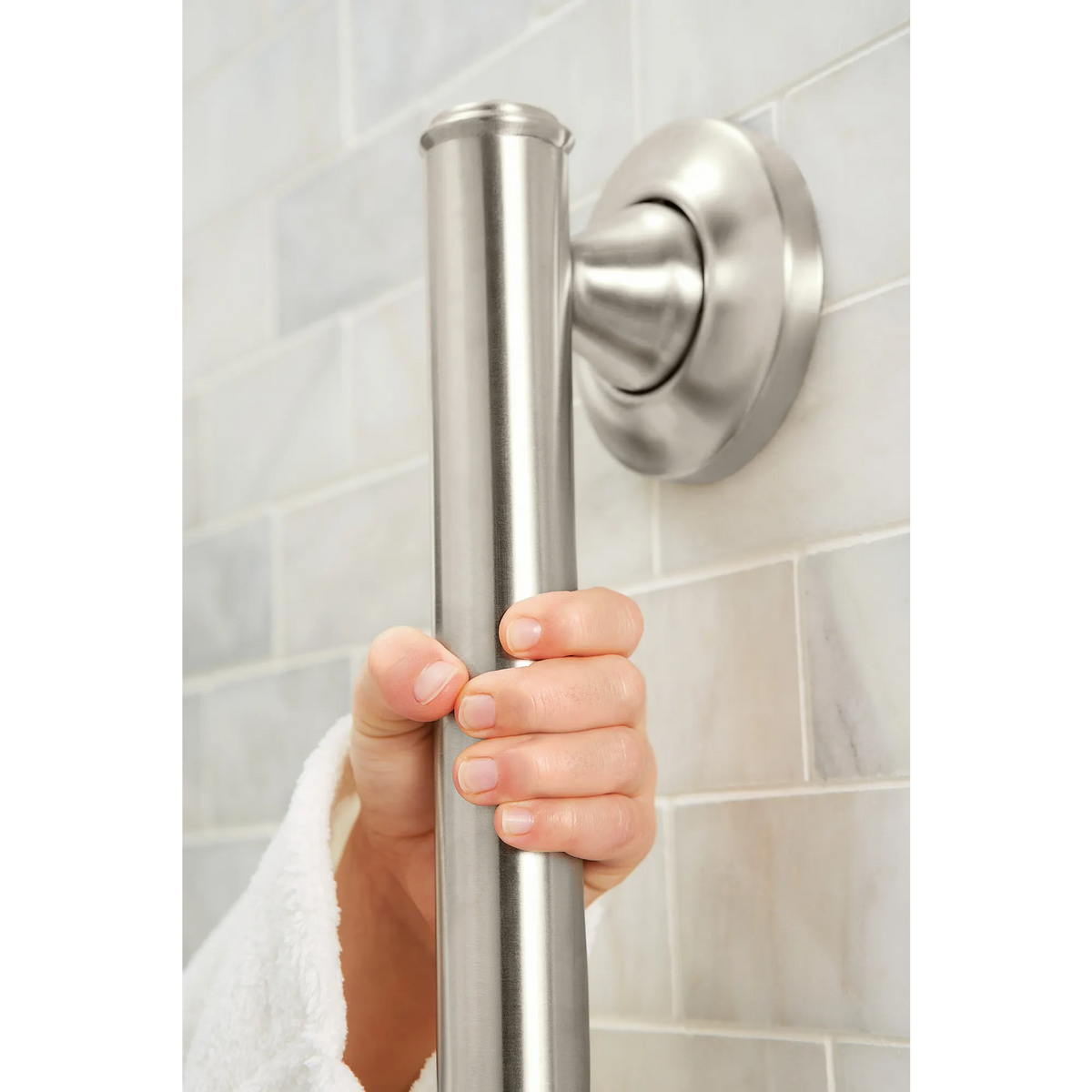 Moen Home Care 16" Designer Grab Bar LR8716D1G in Brushed Nickel (LR8716D1GBN) - view 5