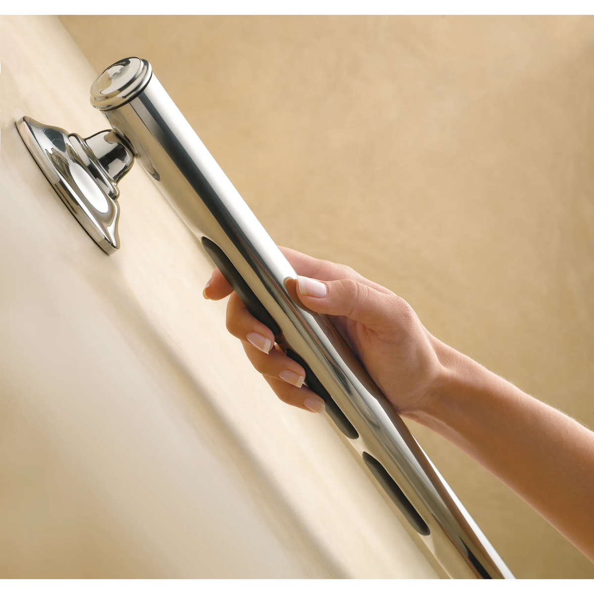 Moen Home Care 16" Designer Grab Bar LR8716D1G in Chrome (LR8716D1GCH) - view 4