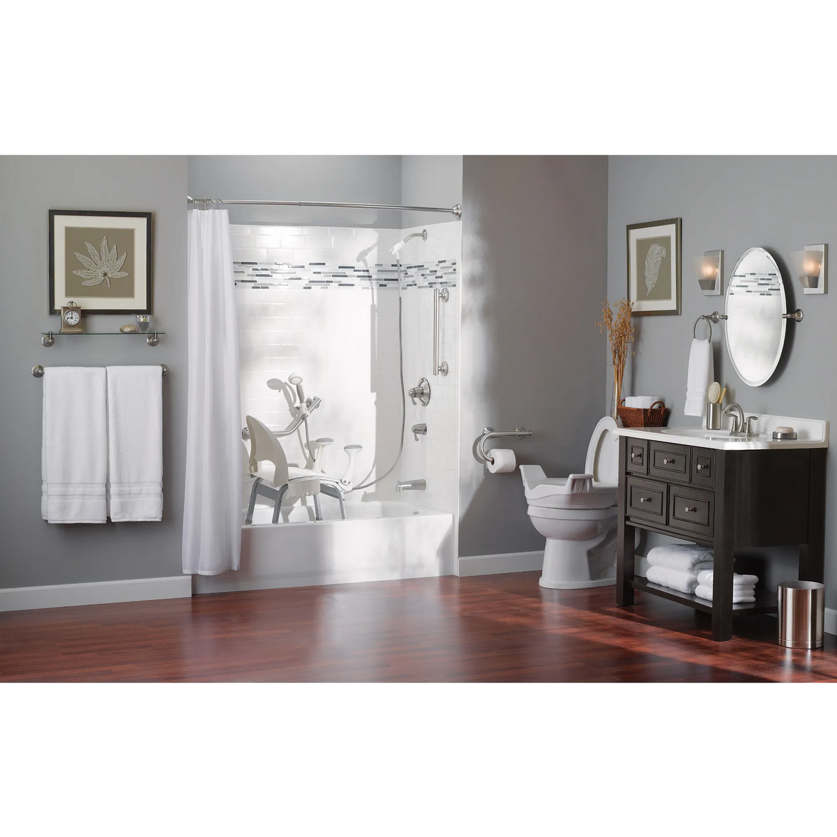 Moen Home Care 24" Designer Grab Bar LR8724D1G in Chrome (LR8724D1GCH) - view 2