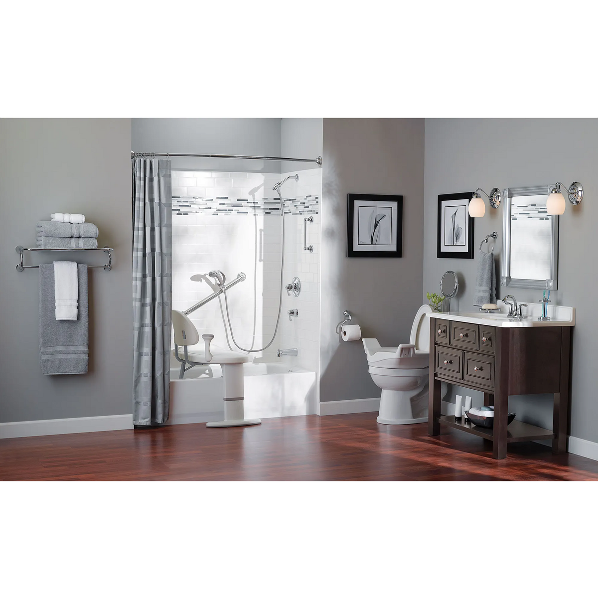 Moen Home Care 24" Designer Grab Bar LR8724D3G in Brushed Nickel (LR8724D3GBN) - view 2