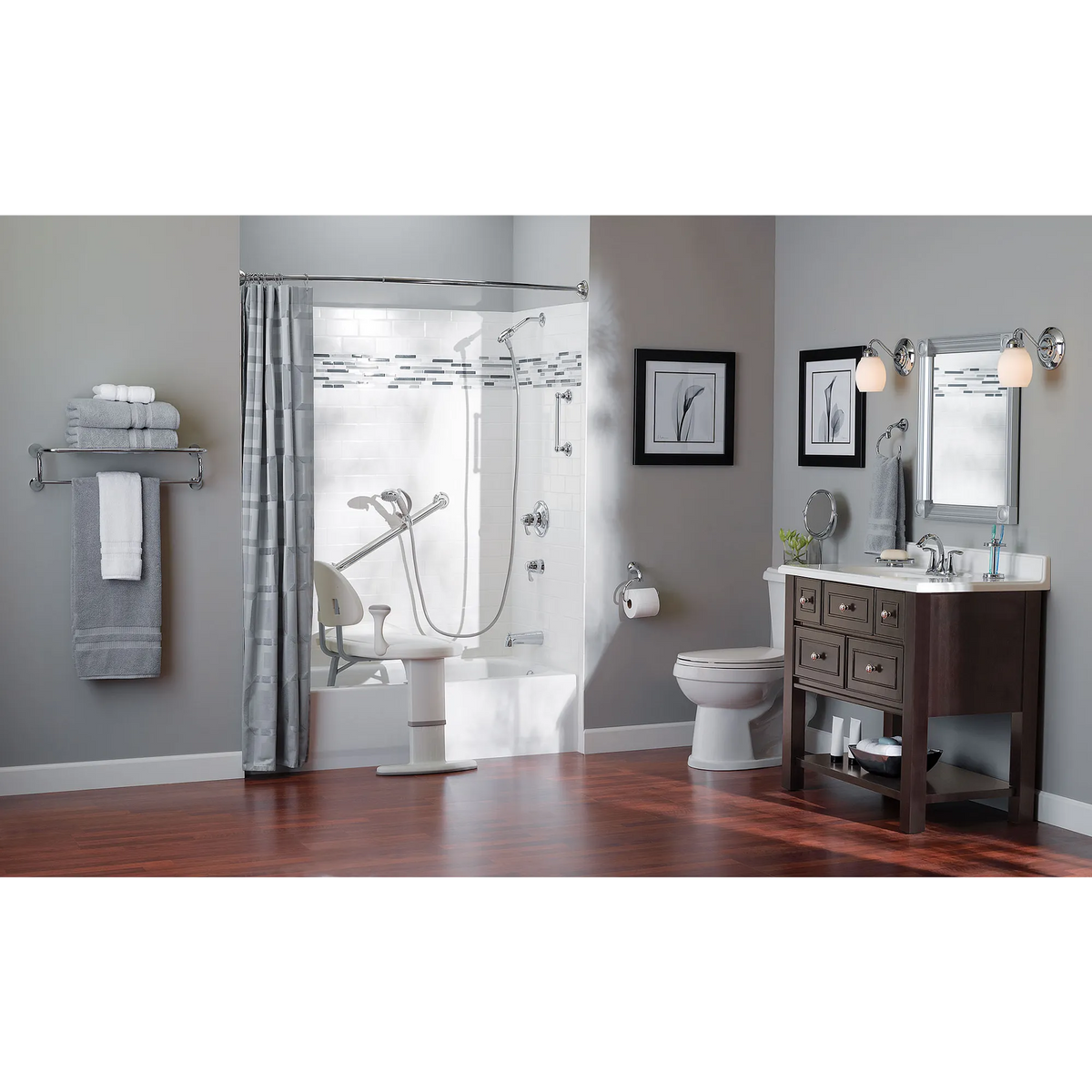 Moen Home Care 24" Designer Grab Bar LR8724D3G in Chrome (LR8724D3GCH) - view 4
