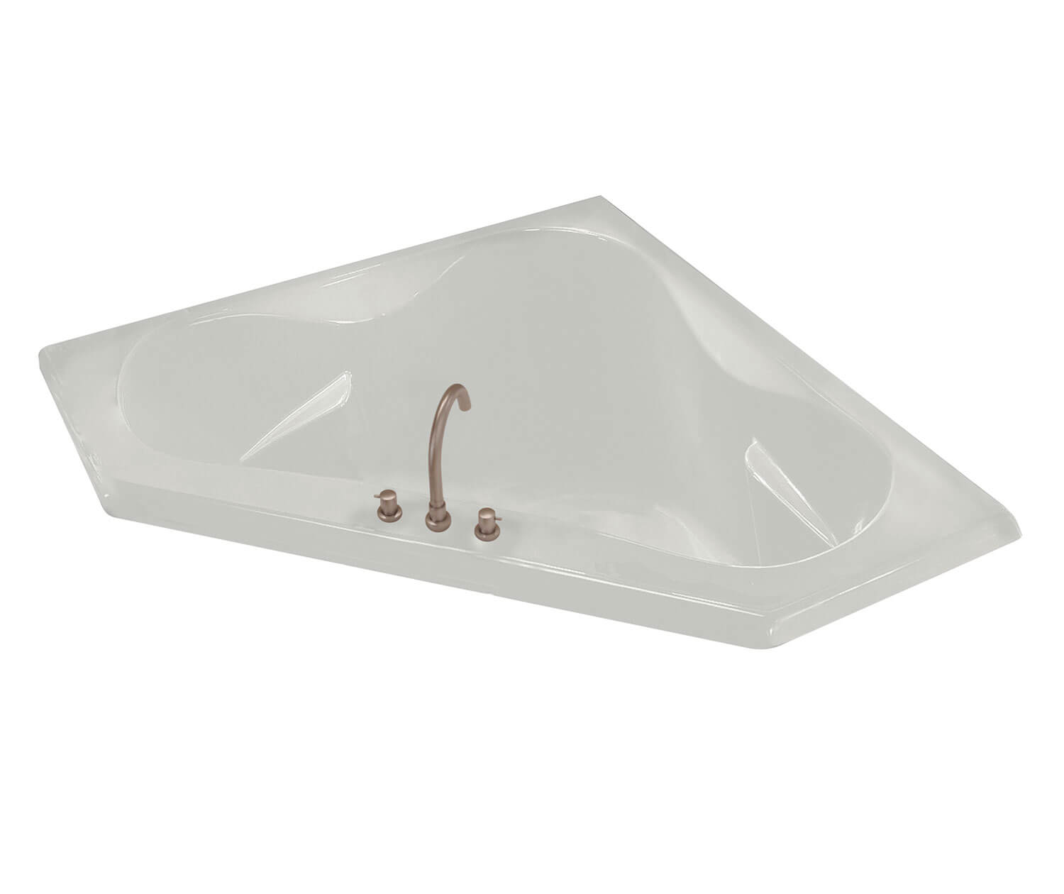 Tryst 59 x 59 Acrylic Corner Center Drain Bathtub in White - Plumbing Market