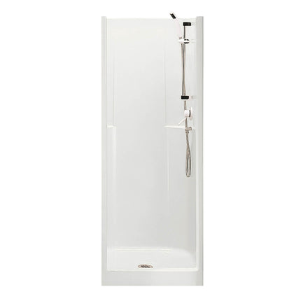 Biarritz 40 30 x 32 AcrylX Alcove Center Drain One-Piece Shower in White - Plumbing Market