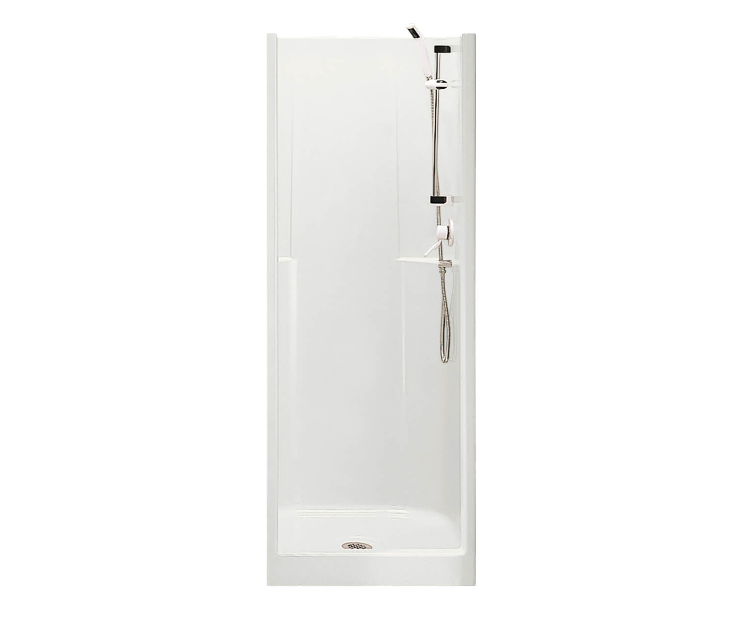 Biarritz 40 30 x 32 AcrylX Alcove Center Drain One-Piece Shower in White - Plumbing Market