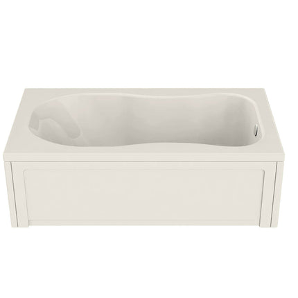 Topaz 6032 Acrylic Alcove End Drain Bathtub in Biscuit - Plumbing Market